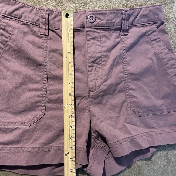 Old Navy Shorts Womens Large High Rise OG Chino Mauve Pink Stretch Casual - Picture 7 of 7